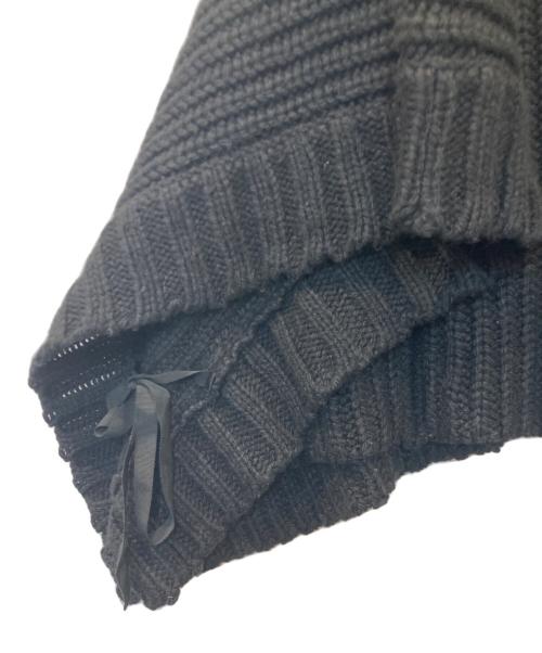 sacai luck（サカイラック）sacai luck (サカイラック) ニットポンチョ　13AWLU600 ブラック サイズ:SIZE 2の古着・服飾アイテム