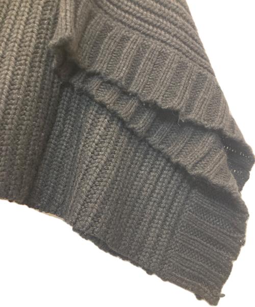 sacai luck（サカイラック）sacai luck (サカイラック) ニットポンチョ　13AWLU600 ブラック サイズ:SIZE 2の古着・服飾アイテム