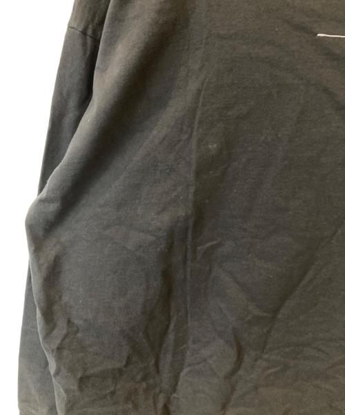 MM6 Maison Margiela（エムエムシックスメゾンマルジェラ）MM6 Maison Margiela (エムエムシックス メゾンマルジェラ) ギャザーネック 異素材切替 ロングスリーブカットソー　S32GC0451 ブラック サイズ:Sの古着・服飾アイテム