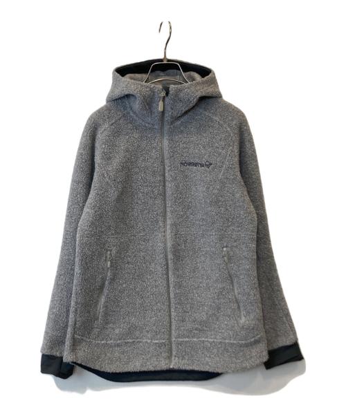 norrona（ノローナ）norrona (ノローナ) femund warmwool3 Hood ボアジャケット グレー サイズ:Mの古着・服飾アイテム