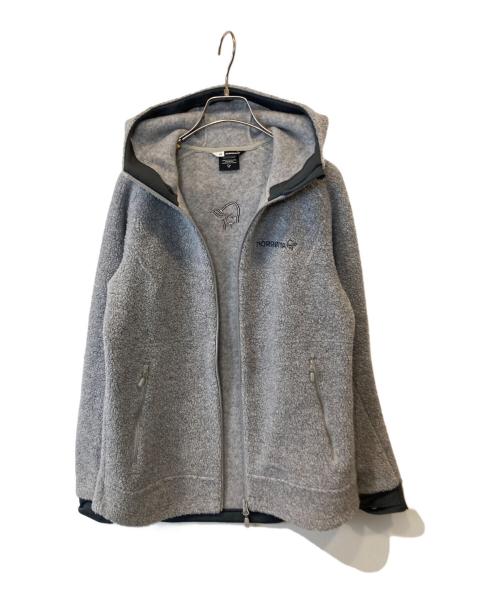 norrona（ノローナ）norrona (ノローナ) femund warmwool3 Hood ボアジャケット グレー サイズ:Mの古着・服飾アイテム