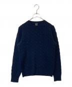 BAFYバフィー）の古着「ケーブルニット」｜ネイビー