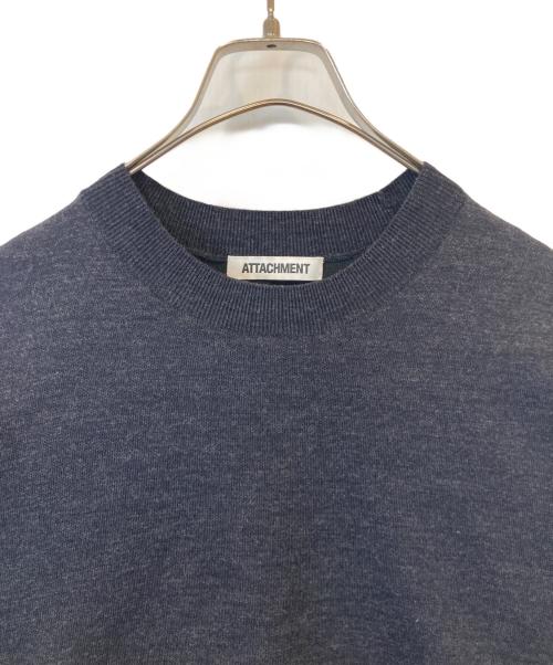 ATTACHMENT（アタッチメント）ATTACHMENT (アタッチメント) ダブルフェイスニット　AK22-094 ブラック サイズ:1の古着・服飾アイテム