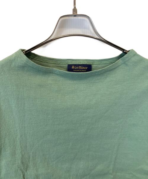 Le minor（ルミノア）Le minor (ルミノア) 20ゲージ コットン ボートネック カットソー ベージュ サイズ:1の古着・服飾アイテム