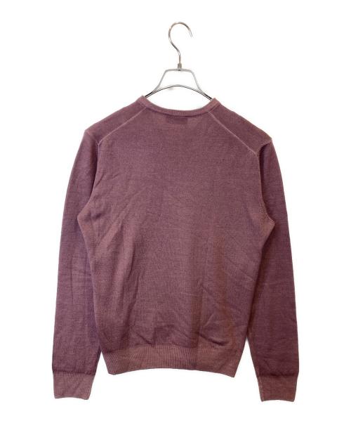 GRAN SASSO（グランサッソ）GRAN SASSO (グランサッソ) Vネックニット レッド サイズ:FREEの古着・服飾アイテム