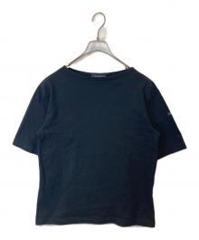 Le minor（ルミノア）の古着「ボートネック ショートスリーブ カットソー 21-04-0180-159」｜ブラック