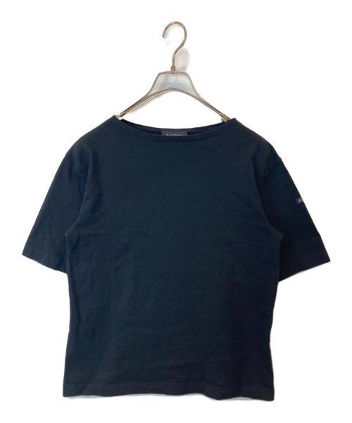 Le minor（ルミノア）Le minor (ルミノア) ボートネック ショートスリーブ カットソー 21-04-0180-159 ブラック サイズ:1の古着・服飾アイテム