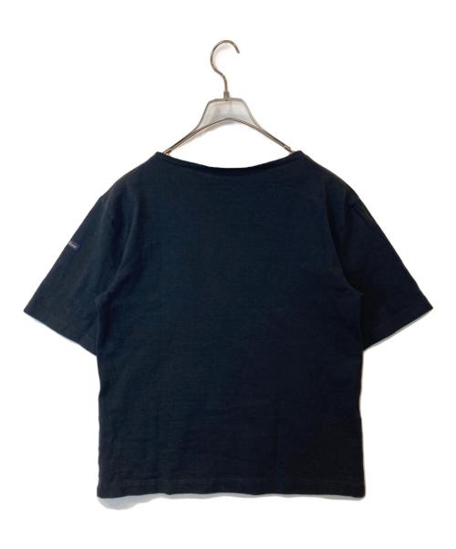 Le minor（ルミノア）Le minor (ルミノア) ボートネック ショートスリーブ カットソー 21-04-0180-159 ブラック サイズ:1の古着・服飾アイテム