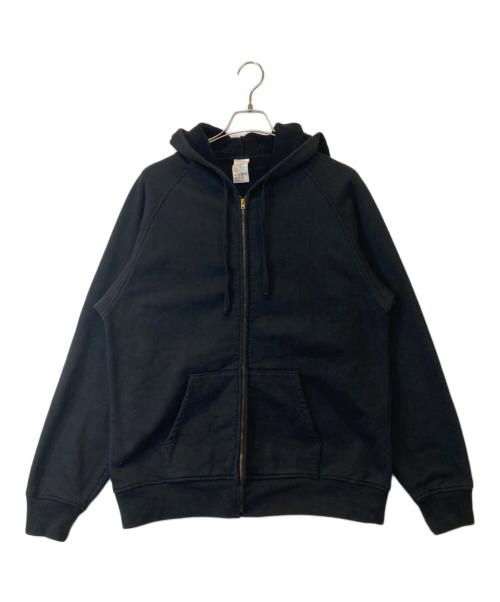 COMOLI（コモリ）COMOLI (コモリ) コットン裏毛ジップパーカ- Z01-05004 ブラック サイズ:3の古着・服飾アイテム