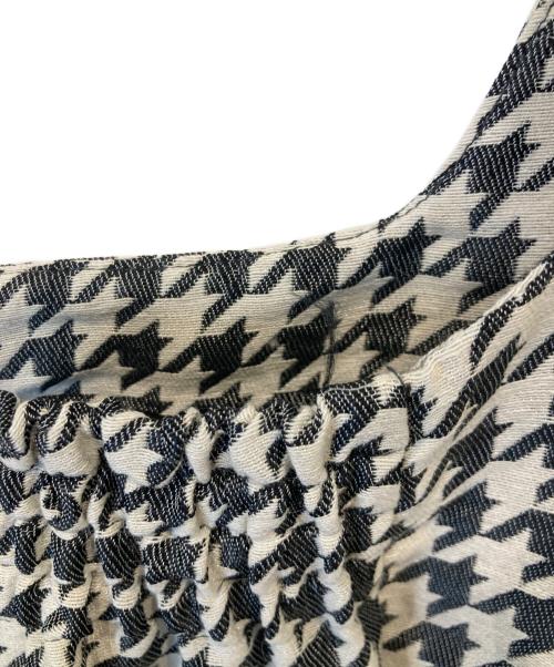 eimy istoire（エイミーイストワール）eimy istoire (エイミーイストワール) ジャガードハウンドトゥースミニワンピース　1123530807 グレー サイズ:Mの古着・服飾アイテム