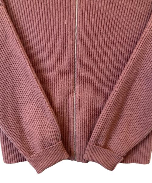 FRAY ID（フレイ アイディー）FRAY ID (フレイ アイディー) 2wayオフショルスキッパージップニット　FWNT245026 ピンク サイズ:FREEの古着・服飾アイテム