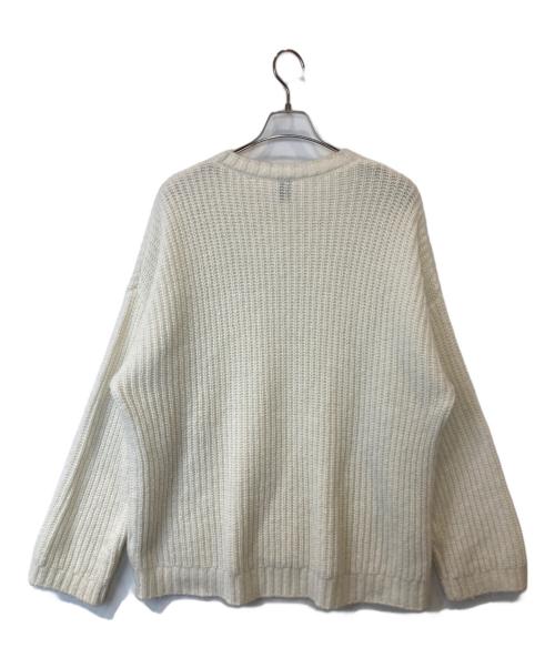 U by SPICK&SPAN（ユー バイ スピック＆スパン）U by Spick&Span (ユー バイ スピック＆スパン) モヘヤミックスリボンオーバートップス　24080212300040 アイボリー サイズ:FREEの古着・服飾アイテム