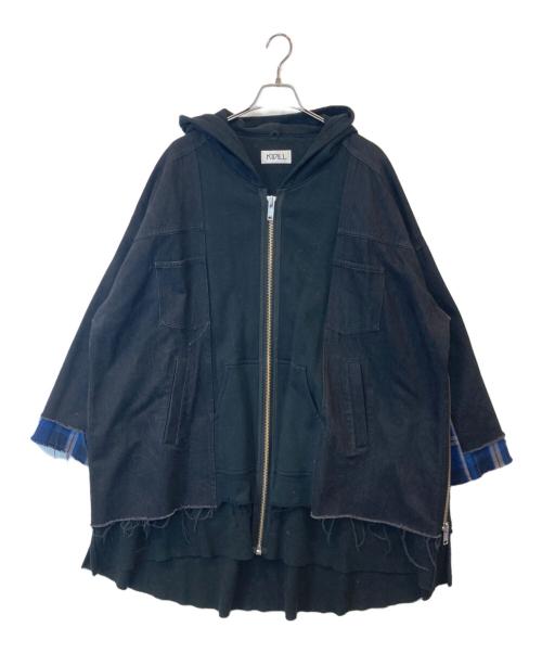 KIDILL（キディル）KIDILL (キディル) Docking Zip Parka　パーカー　KL366 ブラック サイズ:FREEの古着・服飾アイテム