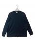 MANOF（マノフ）の古着「TULLE DOCKING L/S T-SHIRT　ロングスリーブカットソー　	85105-1042」｜ブラック
