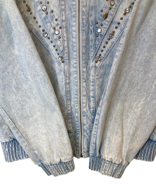 Rio INC TRADE MARK（リオ インク トレードマーク）Rio INC TRADE MARK (リオ インク トレードマーク) デニムスタッズブルゾン インディゴ サイズ:Lの古着・服飾アイテム