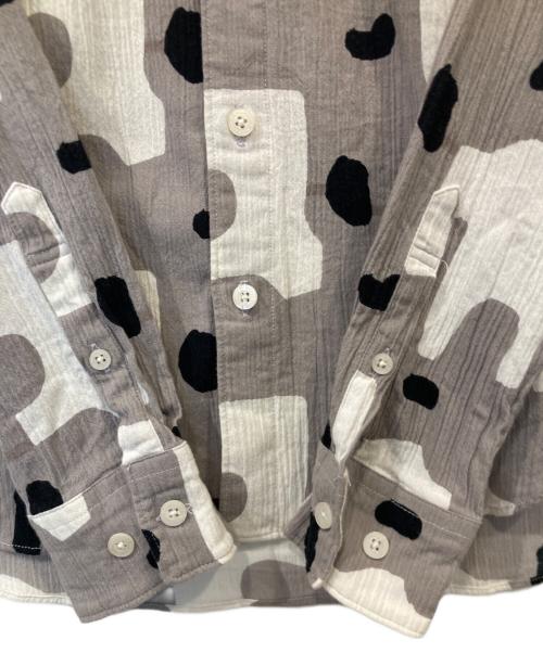 SOU・SOU（ソウソウ）SOU・SOU (ソウソウ) le coq sportif (ルコックスポルティフ) 坂尾織物 柄シャツ ベージュ サイズ:Sの古着・服飾アイテム