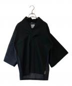 SOU・SOUソウソウ）の古着「高島縮風靡 片身替わり」｜ブラック
