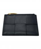 BOTTEGA VENETAボッテガベネタ）の古着「カセット ファスナーカードケース R00534147U」｜ブラック