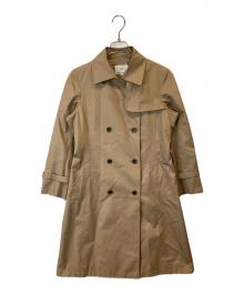 23区（ニジュウサンク）の古着「コットンポリエステルギャバジン ロング トレンチコート」｜ベージュ