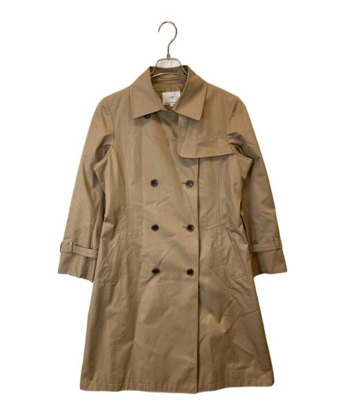 23区（ニジュウサンク）23区 (ニジュウサンク) コットンポリエステルギャバジン ロング トレンチコート ベージュ サイズ:36の古着・服飾アイテム