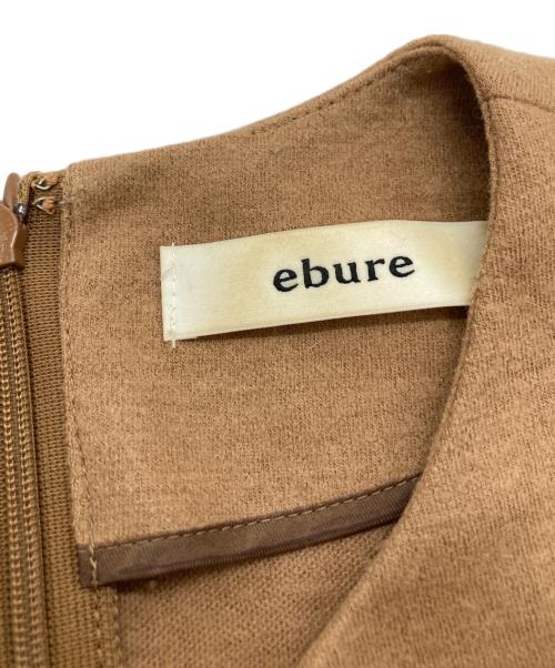 ebure（エブール）EBURE (エブール) ウールワンピース 2810300330 ブラウン サイズ:36の古着・服飾アイテム