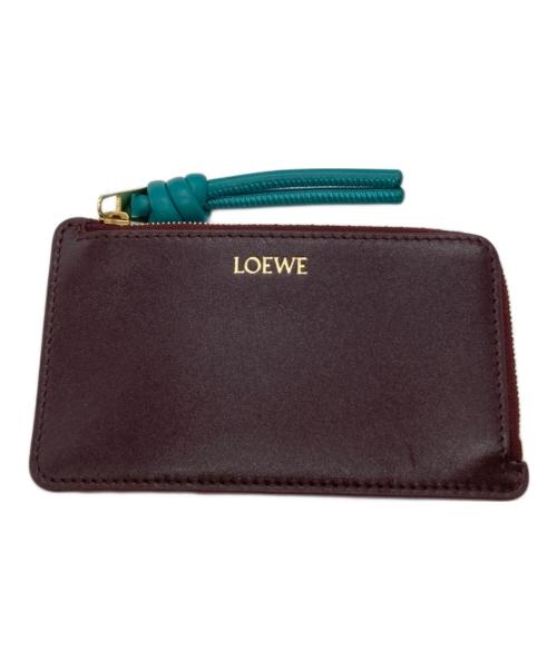 LOEWE（ロエベ）LOEWE (ロエベ) ノット コインカードホルダー CEM1Z40X01 522414 ボルドーの古着・服飾アイテム