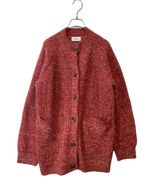 FRAY ID（フレイ アイディー）FRAY ID (フレイ アイディー) ロングカーデ＆ミニニットワンピセット　FWNO245067 レッド サイズ: Freeの古着・服飾アイテム