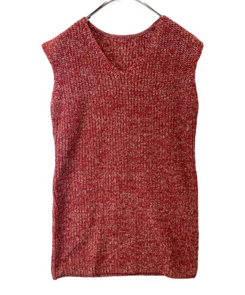 FRAY ID（フレイ アイディー）FRAY ID (フレイ アイディー) ロングカーデ＆ミニニットワンピセット　FWNO245067 レッド サイズ: Freeの古着・服飾アイテム