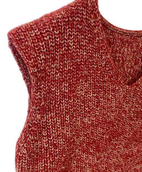 FRAY ID（フレイ アイディー）FRAY ID (フレイ アイディー) ロングカーデ＆ミニニットワンピセット　FWNO245067 レッド サイズ: Freeの古着・服飾アイテム