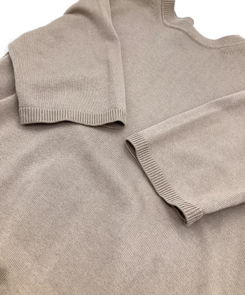 anuans（アニュアンス）anuans (アニュアンス) シルクブレンドニットプルオーバー モカ サイズ:FREEの古着・服飾アイテム