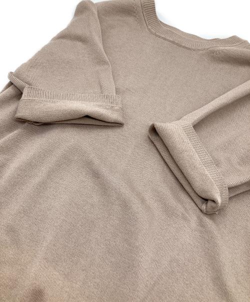 anuans（アニュアンス）anuans (アニュアンス) シルクブレンドニットプルオーバー モカ サイズ:FREEの古着・服飾アイテム