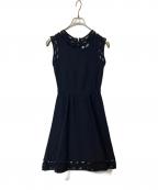 MILLYミリー）の古着「ニットワンピース　76384」｜ブラック