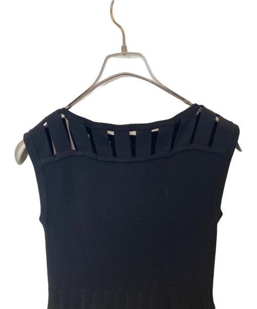 MILLY（ミリー）MILLY (ミリー) ニットワンピース ブラック サイズ:SIZE P 未使用品の古着・服飾アイテム