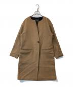 BEAMS HEARTビームスハート）の古着「ノーカラーコート 52-19-0213」｜ブラウン