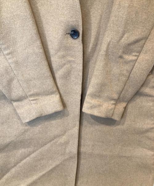 BEAMS HEART（ビームスハート）BEAMS HEART (ビームスハート) ノーカラーコート 52-19-0213 ブラウン サイズ:36の古着・服飾アイテム