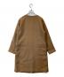 BEAMS HEART (ビームスハート) ノーカラーコート 52-19-0213 ブラウン サイズ:36：3000円