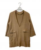 Plageプラージュ）の古着「V/N チュニック」｜ベージュ
