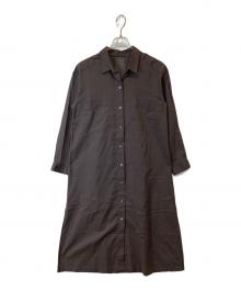 SHIPS（シップス）の古着「シャツワンピース」｜ブラウン