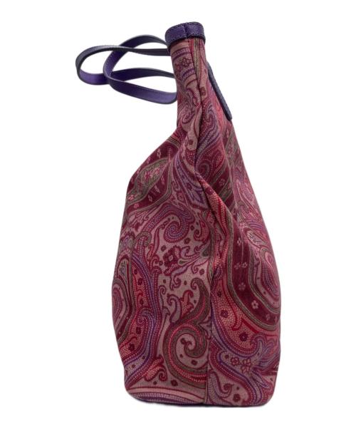 ETRO（エトロ）ETRO (エトロ) ペイズリートートバッグ パープルの古着・服飾アイテム
