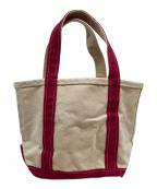 L.L.Beanエルエルビーン）の古着「トートバッグ」｜アイボリー×ピンク