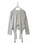 MAISON SPECIALメゾンスペシャル）の古着「ガーターベルトトップ　21222415102」｜ホワイト