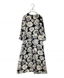 marimekko（マリメッコ）の古着「JANETTA PIENI PIONI　091349/521707」｜ブラック×ホワイト