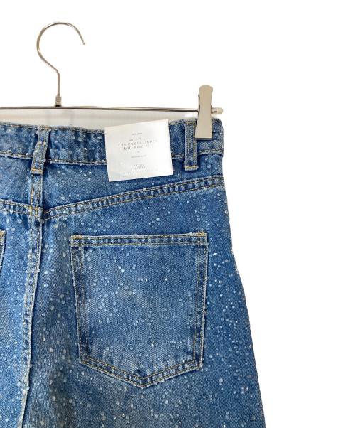 ZARA（ザラ）ZARA (ザラ) THE EMBELLISHED MID RISE FIT　4877/275 インディゴ サイズ:36 未使用品の古着・服飾アイテム