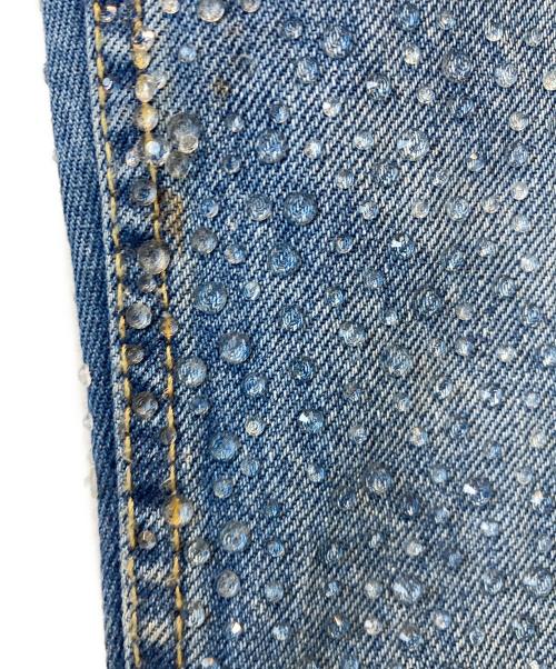 ZARA（ザラ）ZARA (ザラ) THE EMBELLISHED MID RISE FIT　4877/275 インディゴ サイズ:36 未使用品の古着・服飾アイテム