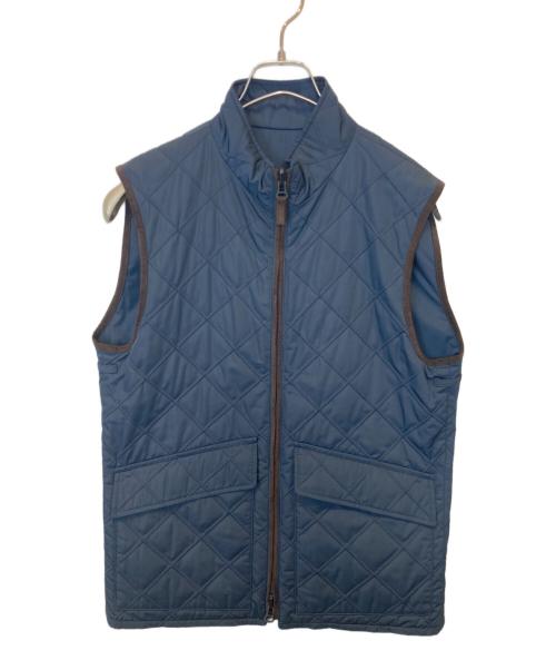 HUGO BOSS（ヒューゴ ボス）HUGO BOSS (ヒューゴ ボス) リバーシブルキルティングベスト ネイビー サイズ:46の古着・服飾アイテム