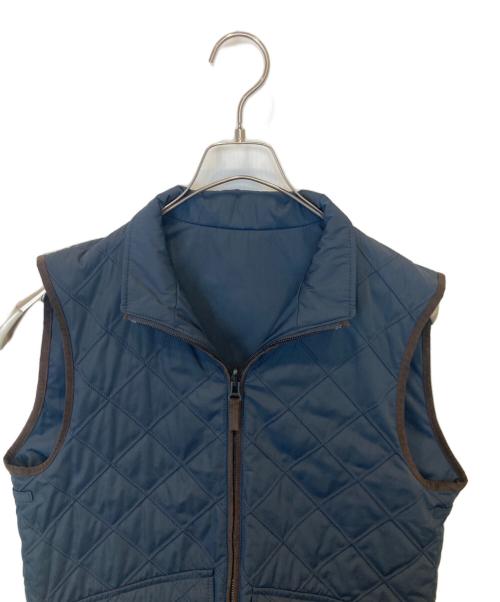 HUGO BOSS（ヒューゴ ボス）HUGO BOSS (ヒューゴ ボス) リバーシブルキルティングベスト ネイビー サイズ:46の古着・服飾アイテム