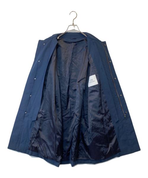 ck Calvin Klein（シーケーカルバンクライン）ck Calvin Klein (シーケーカルバンクライン) 比翼コート ネイビー サイズ:38の古着・服飾アイテム