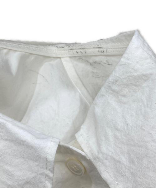 STEVEN ALAN（スティーブンアラン）STEVEN ALAN (スティーブンアラン) ビッグカラーノースリーブシャツ ブラウス　8221-299-0262 ホワイト サイズ:Mの古着・服飾アイテム