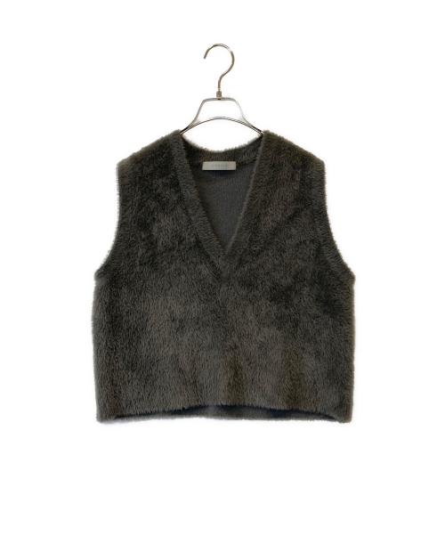 UNFILO（アンフィーロ）UNFILO (アンフィーロ) ナイロンシャギー ベスト　KRUMCW0221 グレー サイズ:Sの古着・服飾アイテム