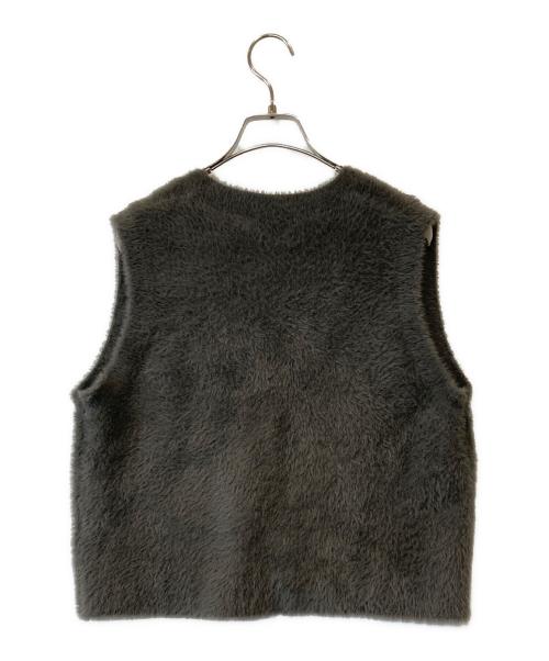 UNFILO（アンフィーロ）UNFILO (アンフィーロ) ナイロンシャギー ベスト　KRUMCW0221 グレー サイズ:Sの古着・服飾アイテム